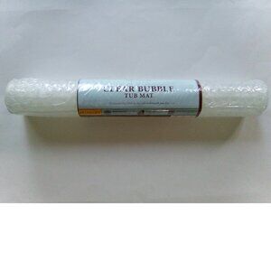 Home Classics Clear Bubble Tub Mat, 15.5" x 28"